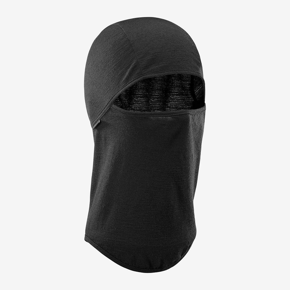 SALOMON BALACLAVA Philippines - Men's Headwear - Black | 153609-BKP